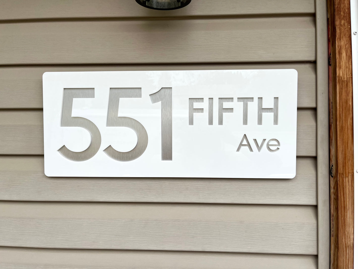 Willow House Number Plaque