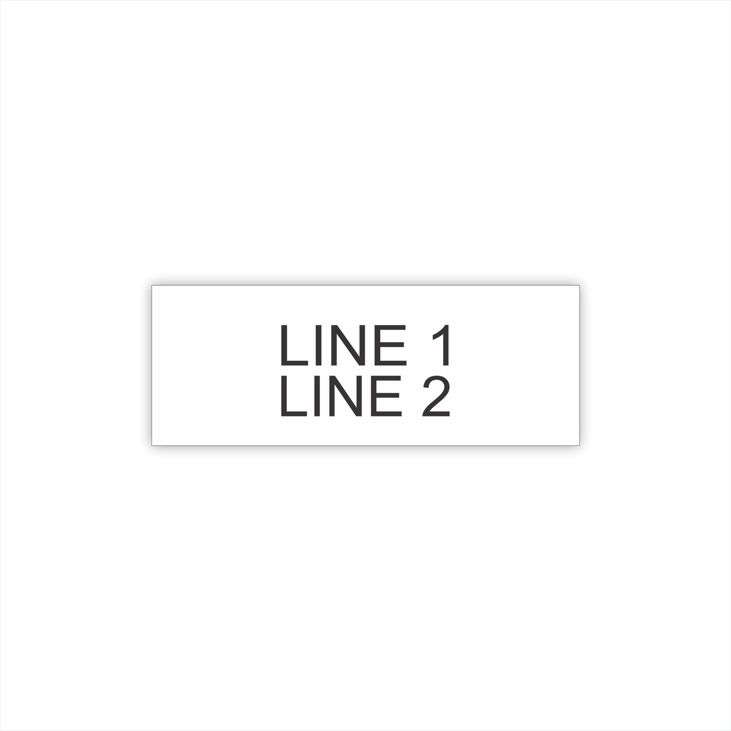 Nameplate 1-1/2" x 4" - Style 2