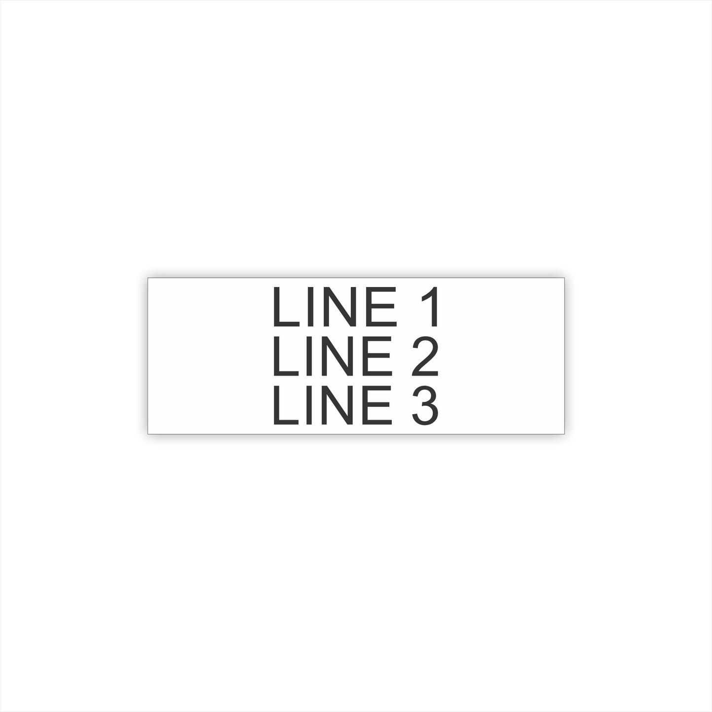 Nameplate 1-1/2" x 4" - Style 3