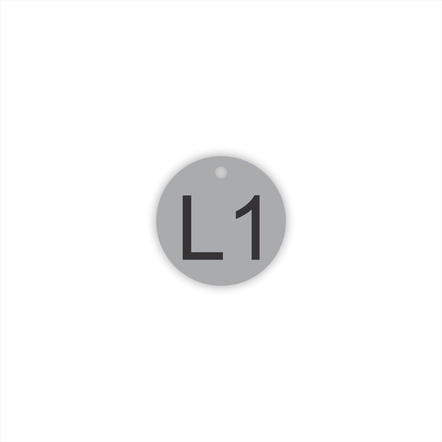 2" Round Tag - Stainless Steel