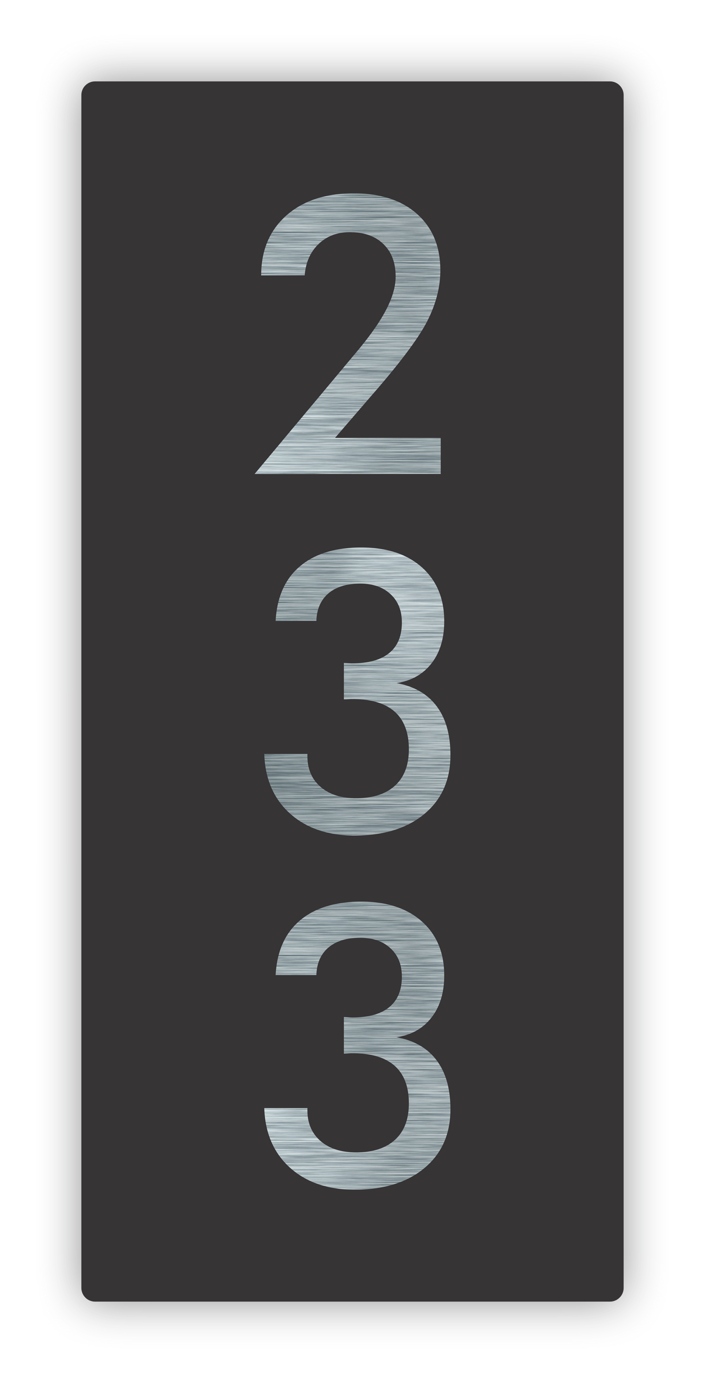 Minimalist House Number Plaque