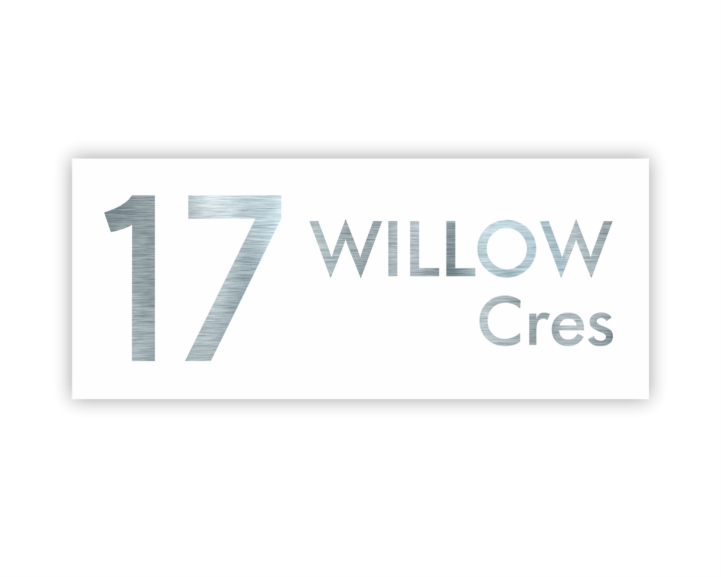 Willow House Number Plaque