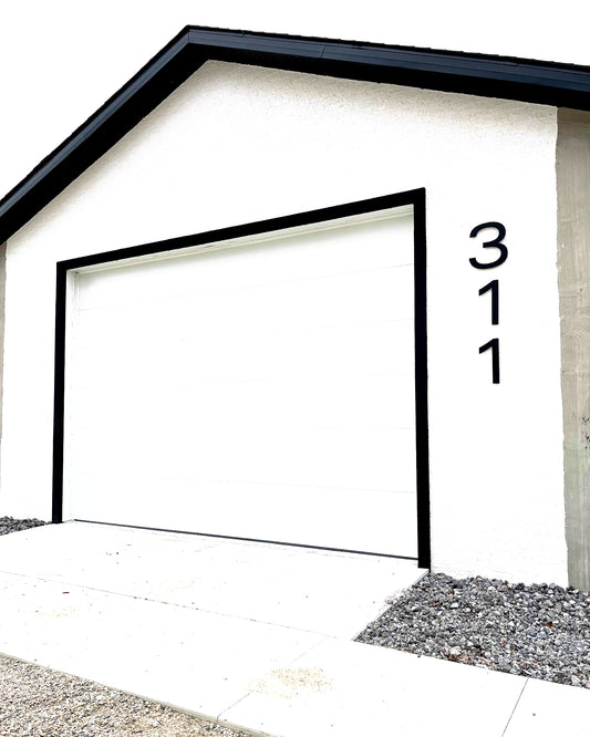 Single Digit Floating House Numbers