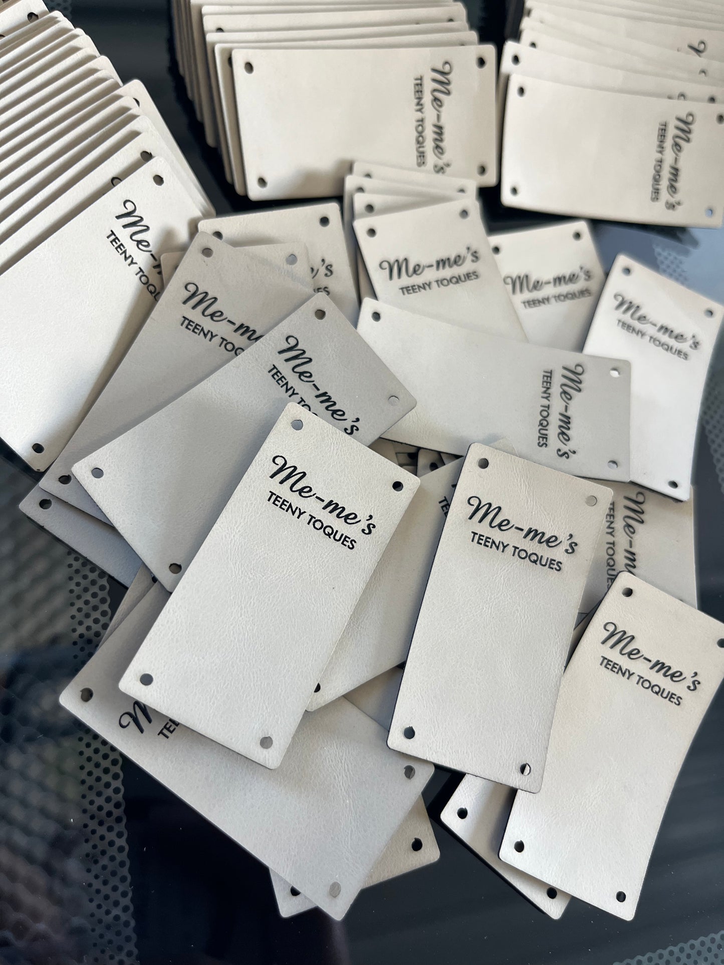 Faux Leather Tags