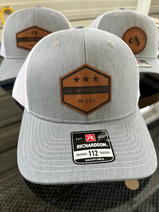 Hat with Faux Leather Patch