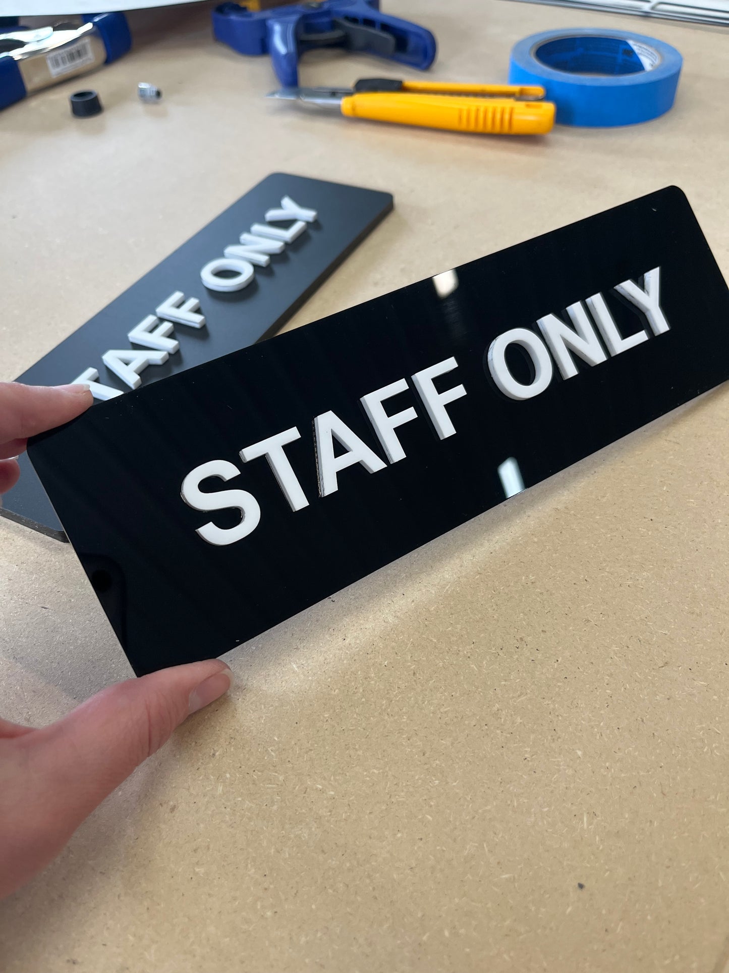 'Essentials' Staff Room Sign