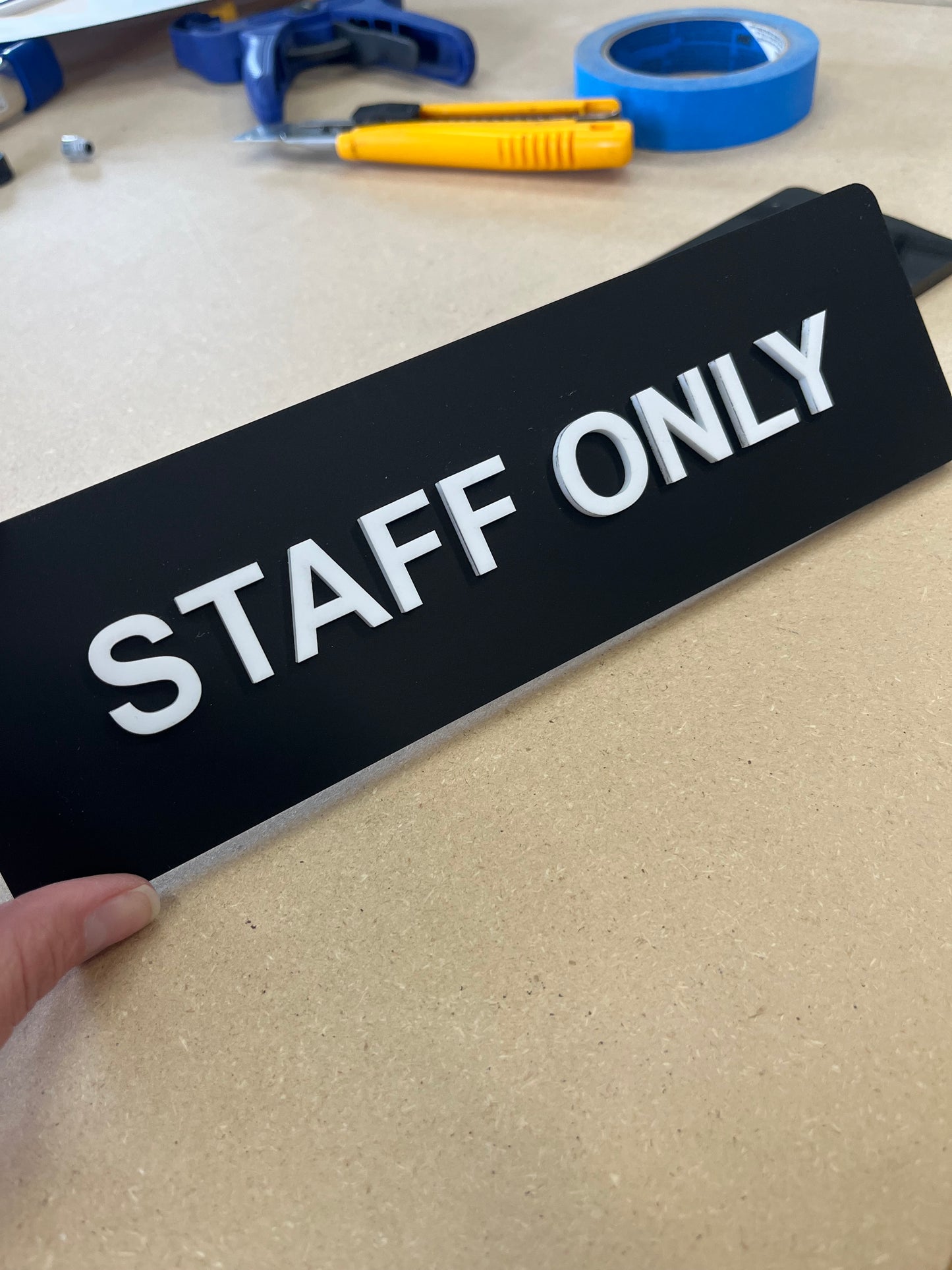 'Essentials' Staff Room Sign