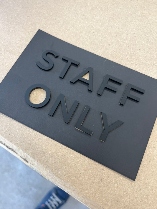 'Slim' Staff Room Sign