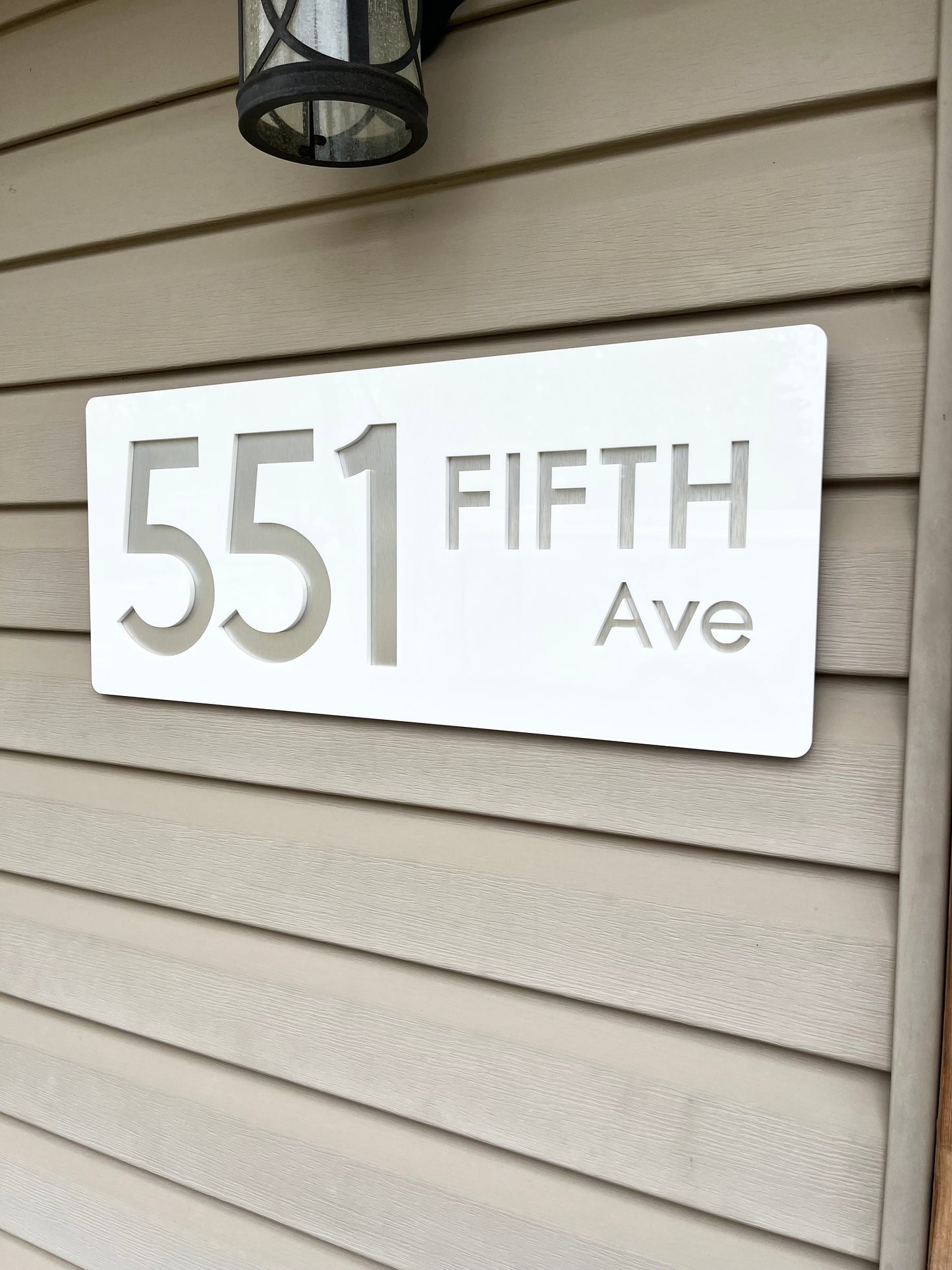Willow House Number Plaque