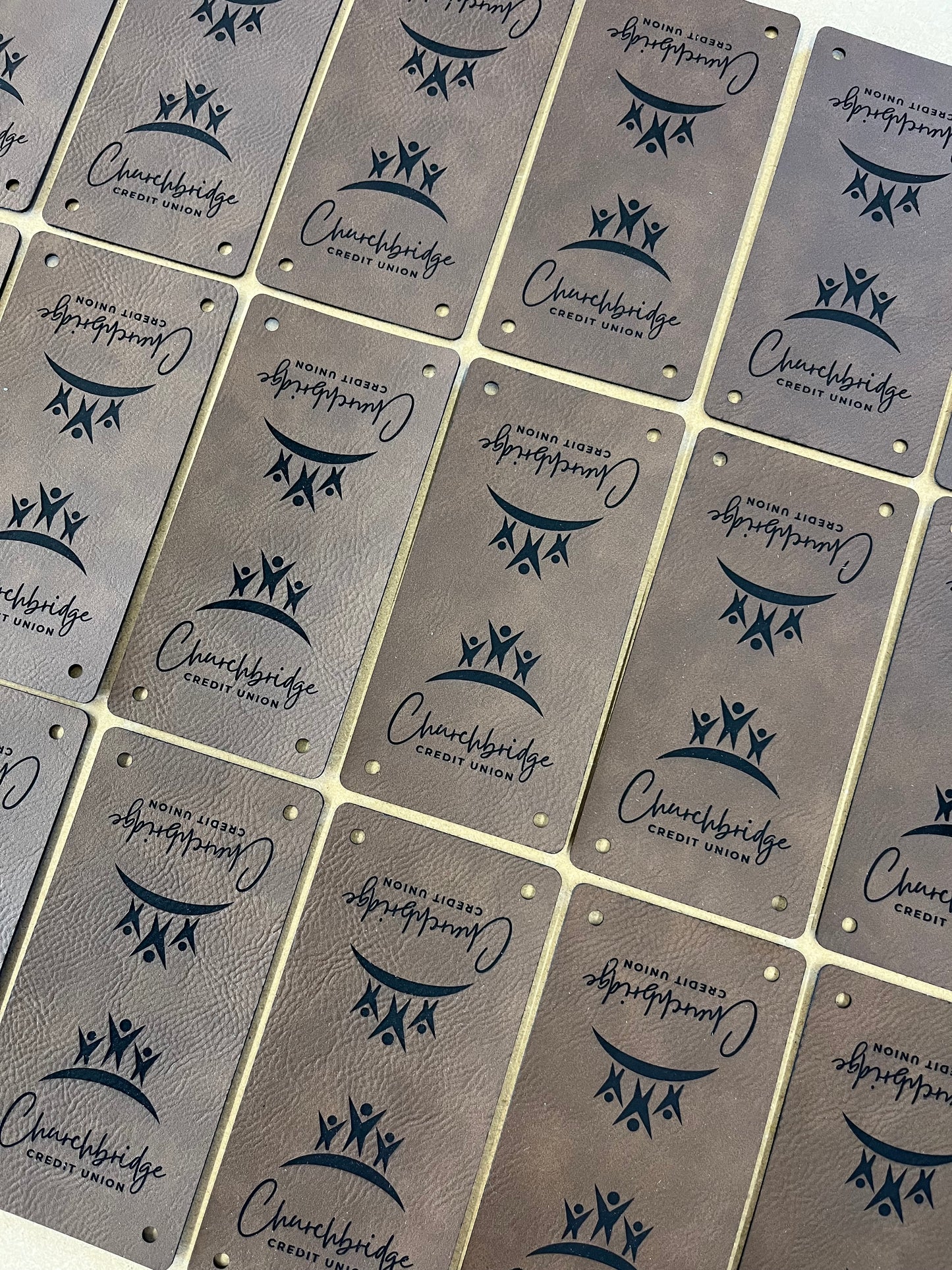 Faux Leather Tags
