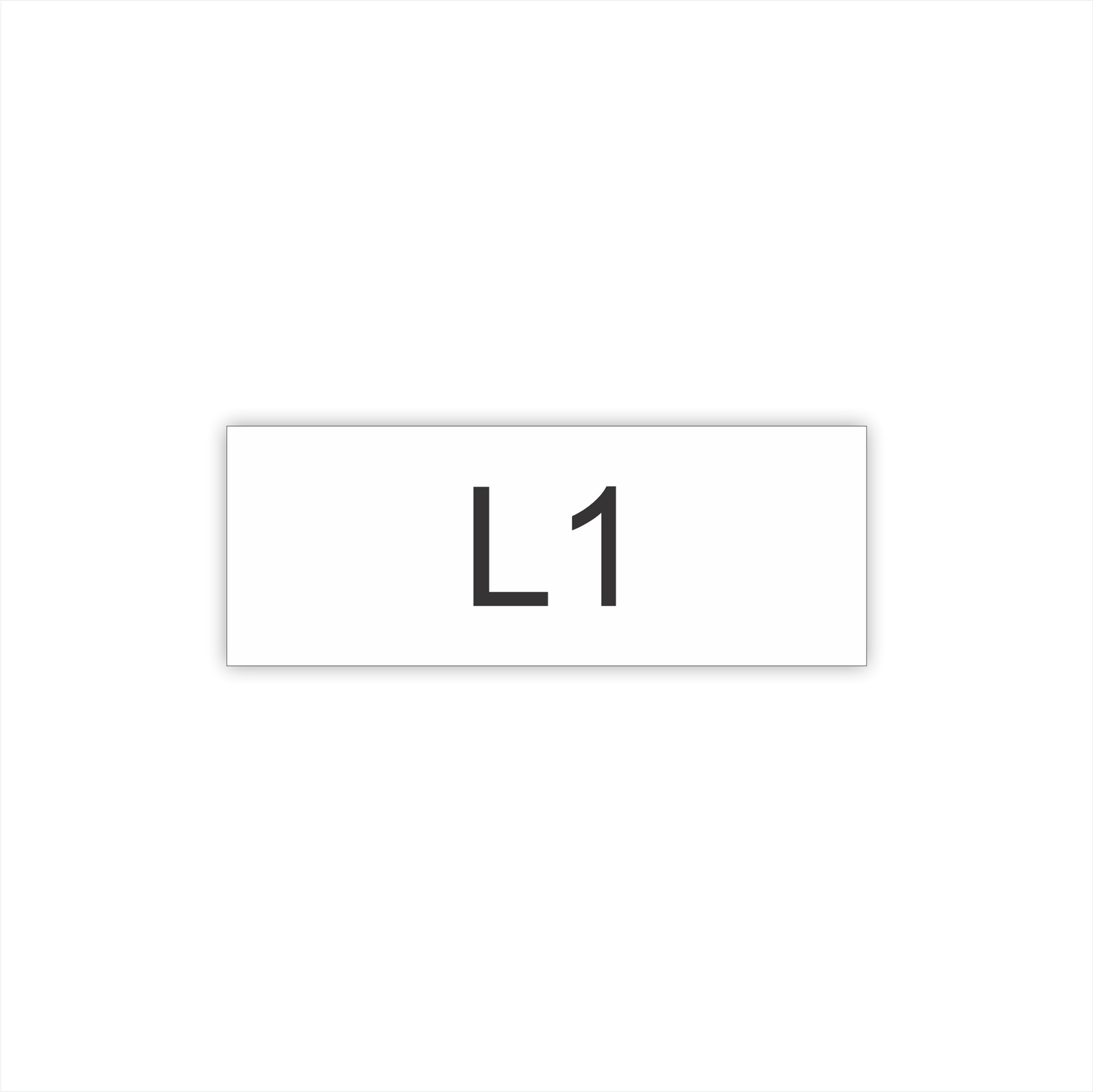 Nameplate 1-1/2" x 4"  - Style 1