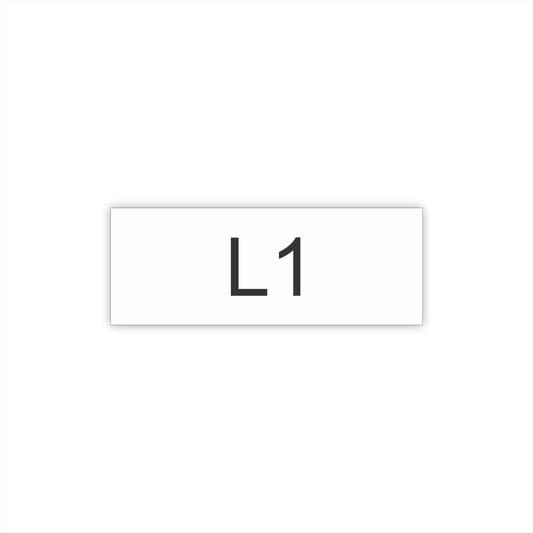 Nameplate 1-1/2" x 4"  - Style 1