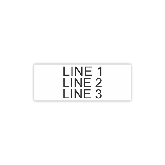 Nameplate 1-1/2" x 4"  - Style 3