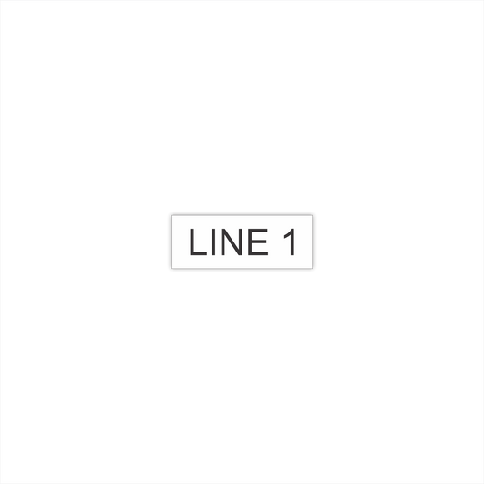 Nameplate 3/4" x 2"  - Style 1
