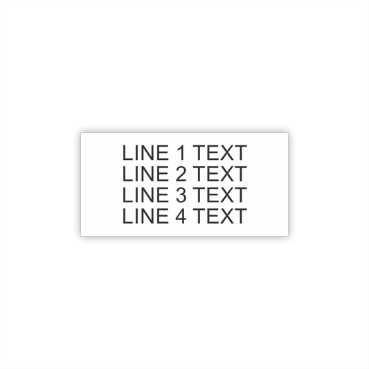 3" x 6" Nameplate - Plastic Lamacoid