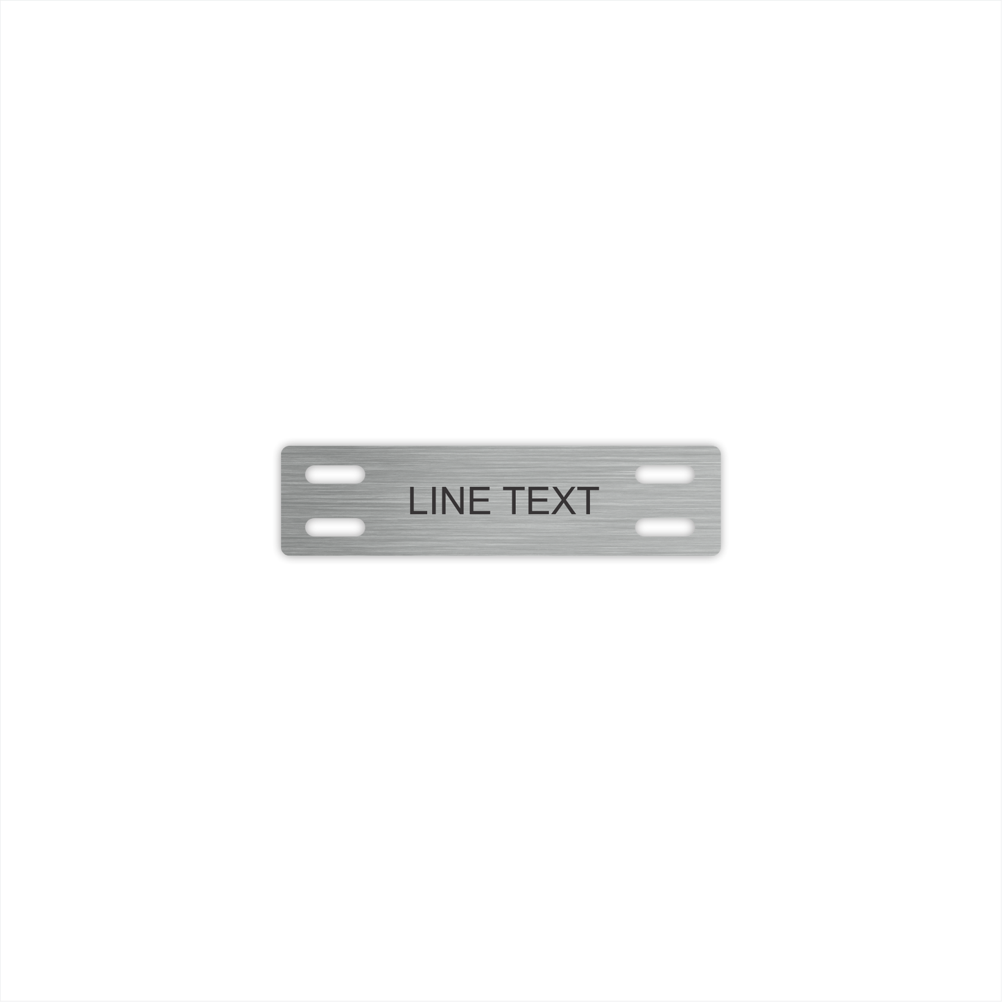 3/4"x3" Cable Tag - Stainless Steel