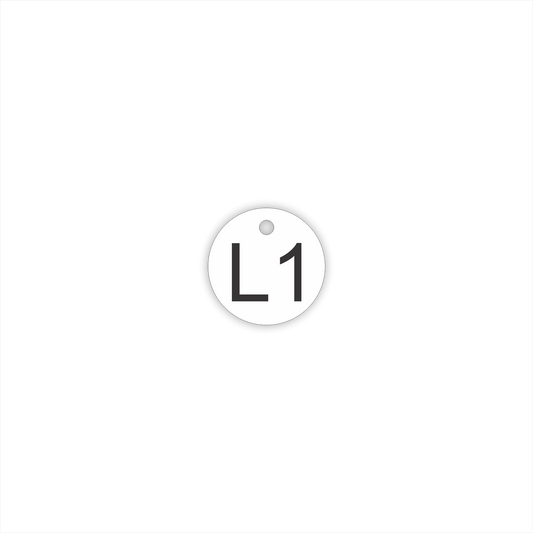 Anodized Aluminum Tag 1-1/2" Round - Style 1