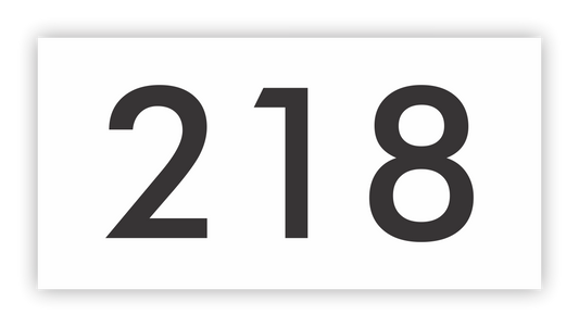 Minimalist House Number Plaque