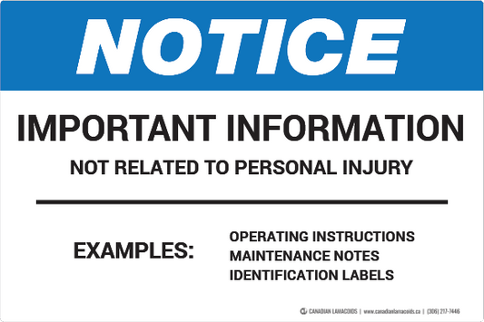 Vinyl Decal - Notice